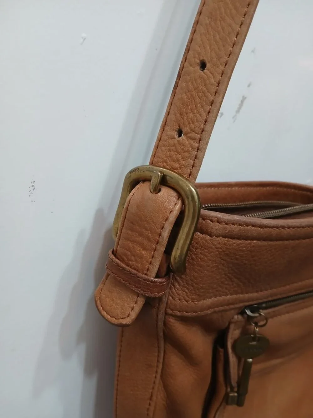 Fossil Leather Mailbag